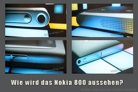 Wie wird das Nokia 800 aussehen?